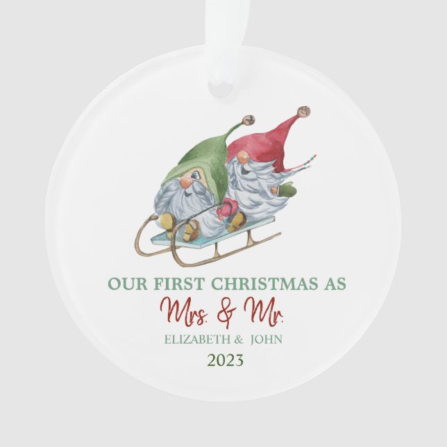Jolis lutins traîneau notre premier Noël  (devant)