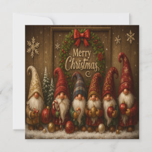 Jolis nains de Noël joyeux