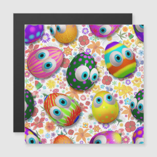 Jolis œufs de Pâques de dessin animé drôles