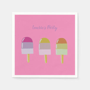Jolis Serviettes En Papier Avec Un Design De Popsi