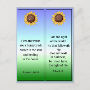 Jolis signets de versets bibliques Carte postale