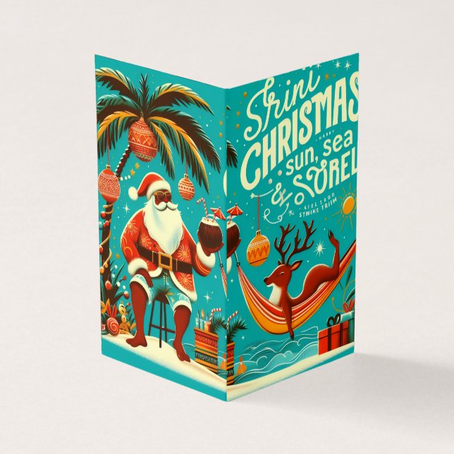 Jolly Christmas Postcard (Outside)