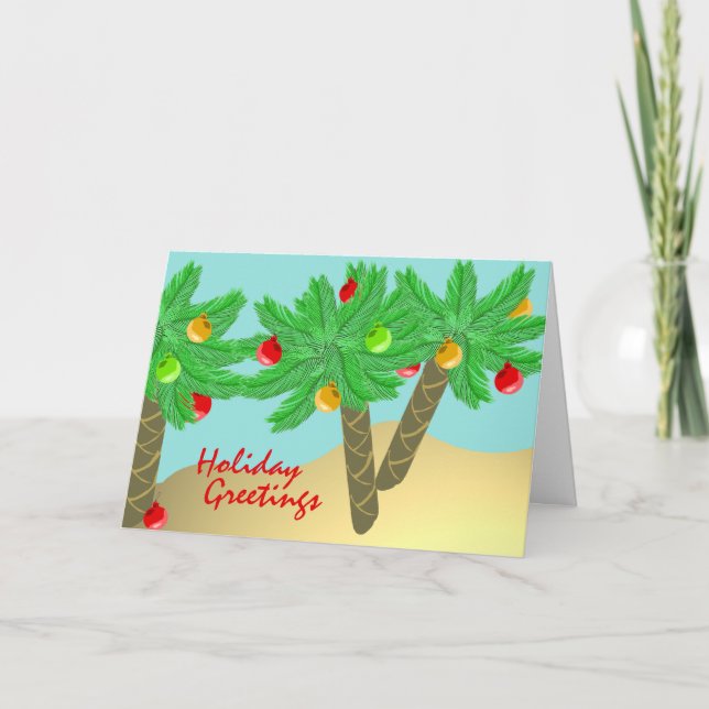 Jolly Palm Trees / Carte de vacances (Devant)