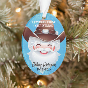 Jolly Père Noël dans un Casquette occidental Babys