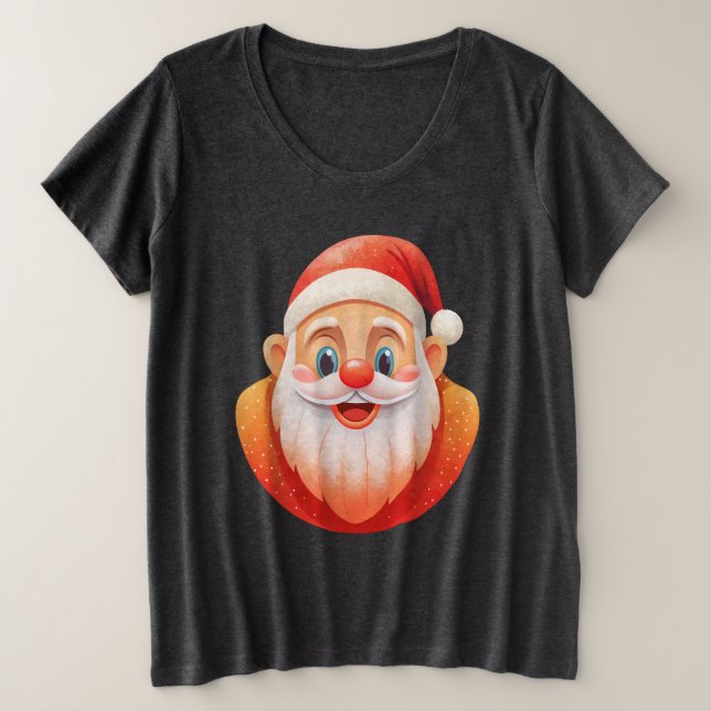 Jolly Père Noël Graphic Tee femmes (Design devant)