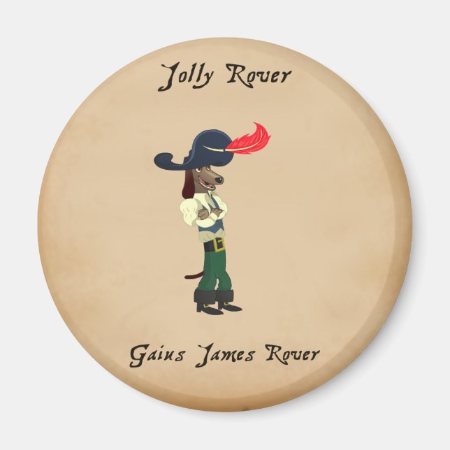 Jolly Rover - Gaius Sarcastic Magnet (Devant)