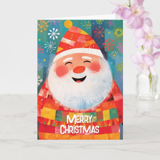 Jolly Santa, Carte de Noël sans gâteau aux fruits (Orchidée)