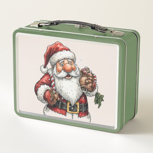 Jolly Santa Christmas Lunch Box (Dos)