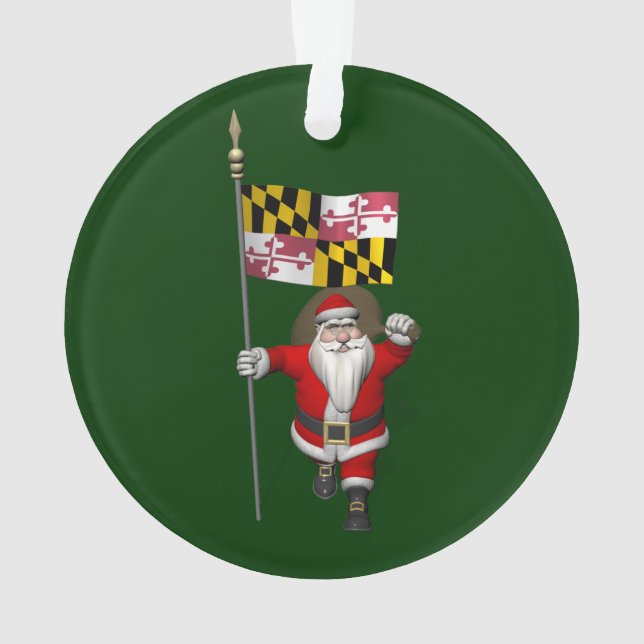 Jolly Santa Claus visite le Maryland (dos)