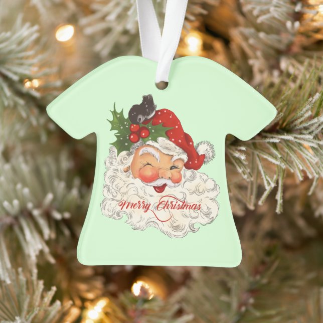 Jolly vintage Santa Claus Joyeux rétro de Noël (Arbre)