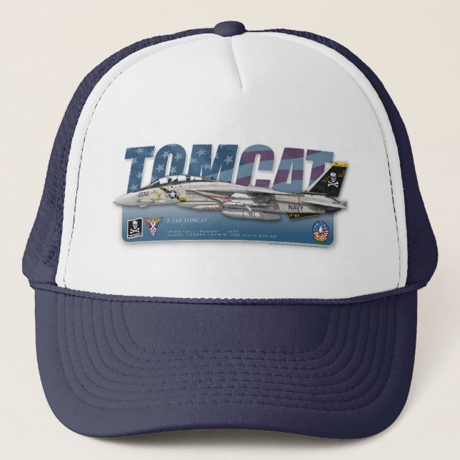 Jollys rogers de F-14 Tomcat VF-84 - casquette (Devant)