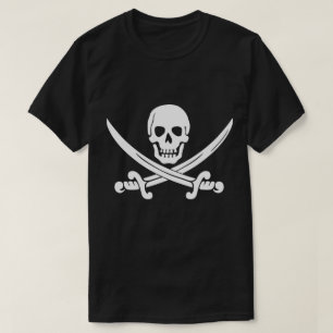 Jollys rogers Pirate Mens T-shirt noir