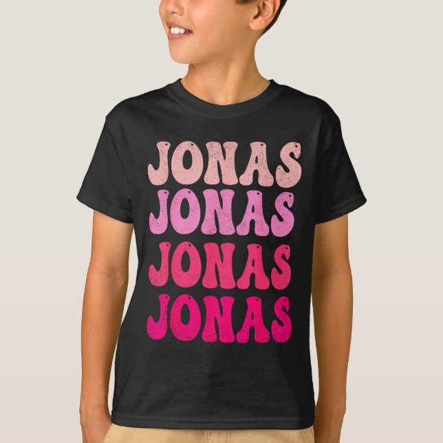 Jonas Groovy Prénom D J'aime Jonas T-Shirts Mème  (Devant)