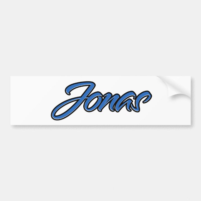 Jonas Nom autocollant Stickers Autocollant (Devant)