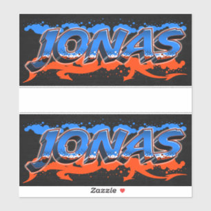 Jonas prénom Nom Autocollant Stickers