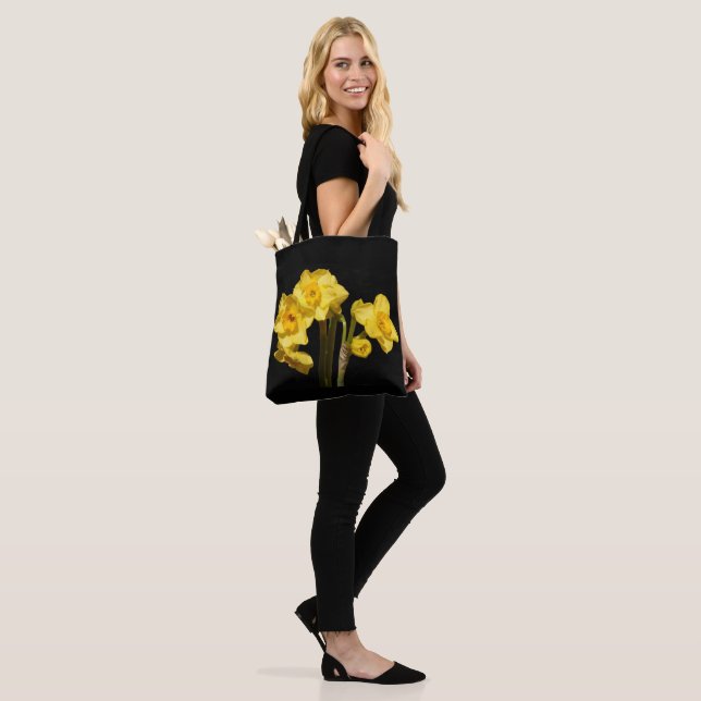Jonquil Fleurs partout sur le sac d'impression (Sur le modèle)
