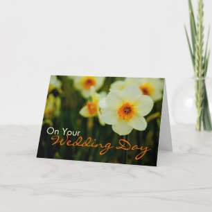 Jonquille • Carte de félicitation de mariage