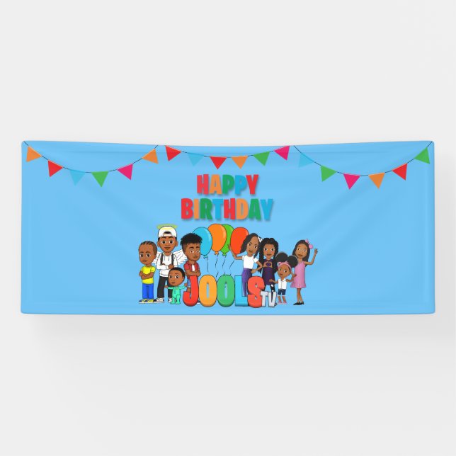 JOOLS TV ®️ Bannière Horitzontale Bleue (Horizontal)