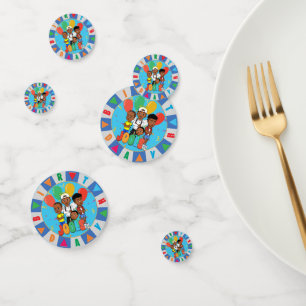 JOOLST TV ®️ table bleue 60 pc Confetti