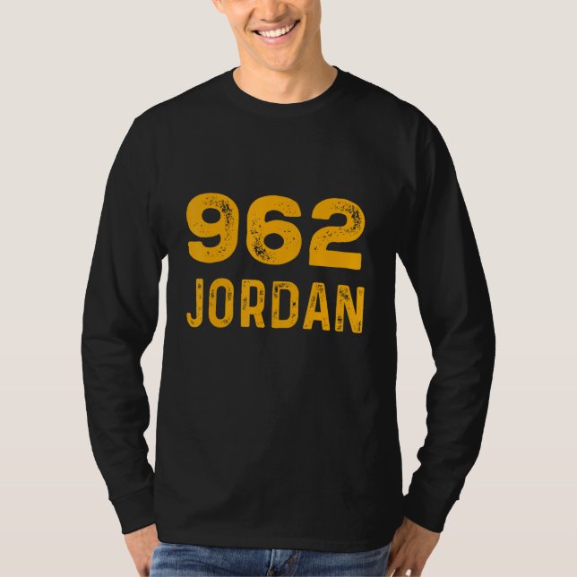 Jordan 962 T-Shirt Distressed Country Area Code Te (Devant)