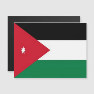 Jordanie - Asie - Drapeau -