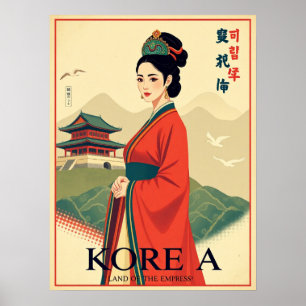 Joseon Empress - Poster Retro Vintage Hanbok