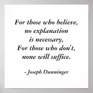 Joseph Dunninger Quote Poster by SRF
