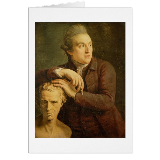 Joseph Nollekens (1737-1823) avec son buste de (Devant)