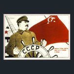 Joseph Staline. Poster de propagande soviétique<br><div class="desc">Joseph Vissarionovich Staline[h] (né Ioseb Besarionis dze Jughashvili, Russe : И о с ф С и т de ; 18 décembre [O.S. 6 décembre] 1878 - 5 mars 1953) était un révolutionnaire et homme politique soviétique qui était le chef de l'Union soviétique de 1924 jusqu'à sa mort en 1953. LE...</div>