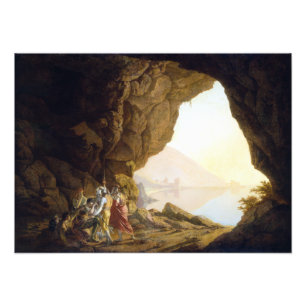 Joseph Wright de Derby Grotto Poster