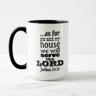 Joshua 24:15 Fête des pères Mug
