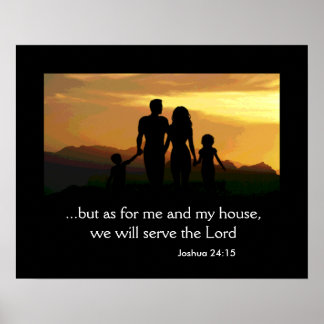 Joshua 24:15 Poster de famille