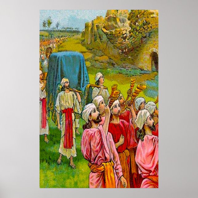Joshua 6 The Wall of Jericho Falls Flat poster (Devant)