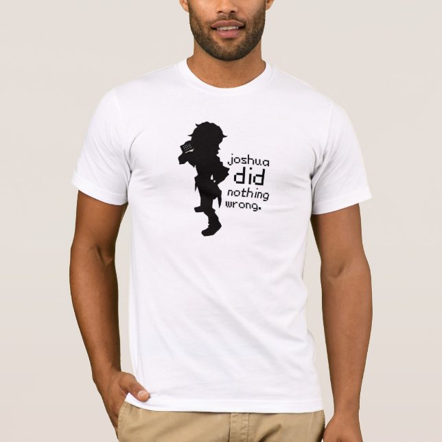 Joshua n'a fait rien T-shirt faux (Devant)