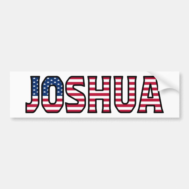Joshua Nom Vorname USA Aufkleber Sticker Auto (Devant)