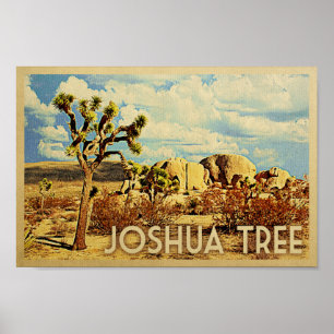 Joshua Tree Poster Parc national du Vintage voyage
