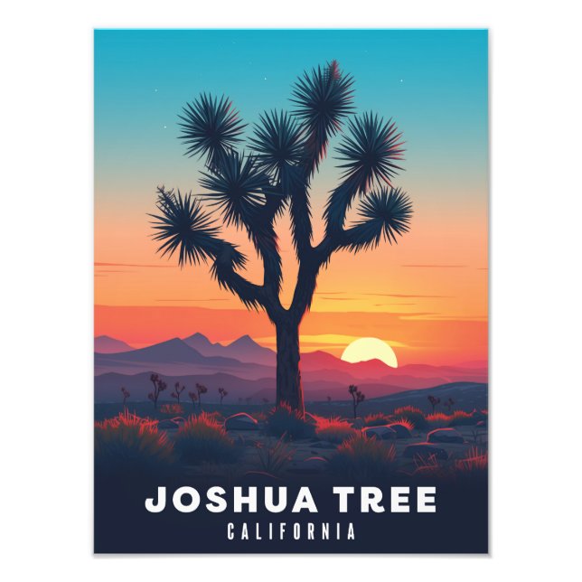 Joshua Tree - Vintage Poster - Illustration (Devant)