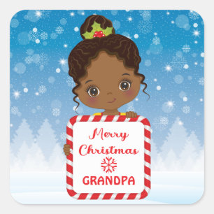 Jote Black Girl tenant Candy Xmas Sticker cadre