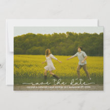 Jote Boho Script Photo Enregistrer La Date Carte M