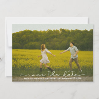 Jote Boho Script Photo Enregistrer La Date Carte M