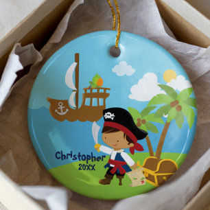 Jote Boy Pirate Ornement de Noël