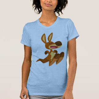 Jote Cartoon Kangaroo Joey T-shirt femme