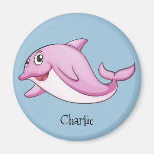 Jote dauphin nom personnalisé magnets