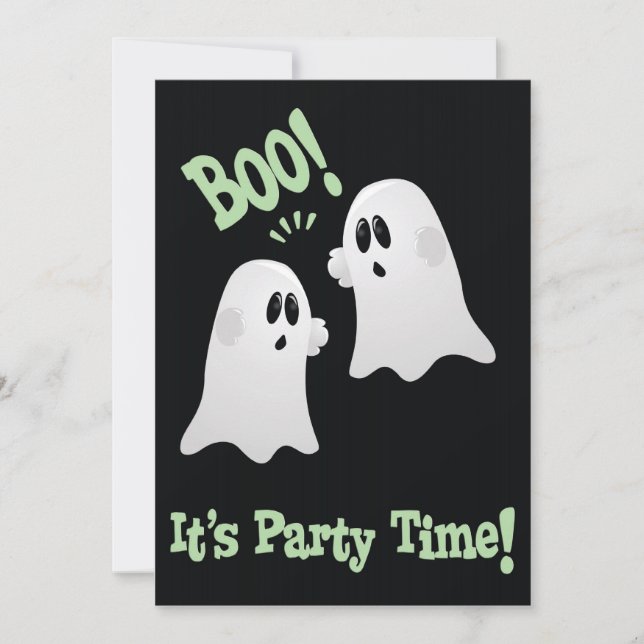 Jote Ghosts Halloween Party Invitation pour les en (Devant)