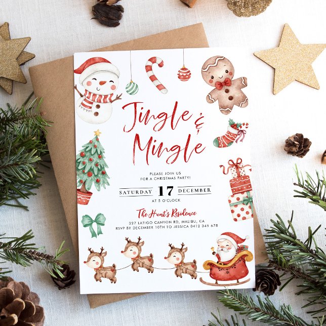 Jote Jingle & Mingle Christmas Party Invitation (Créateur téléchargé)