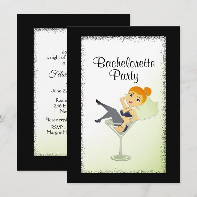 Jote Mariée à être Bachelorette Party Invitation (Devant / Derrière)