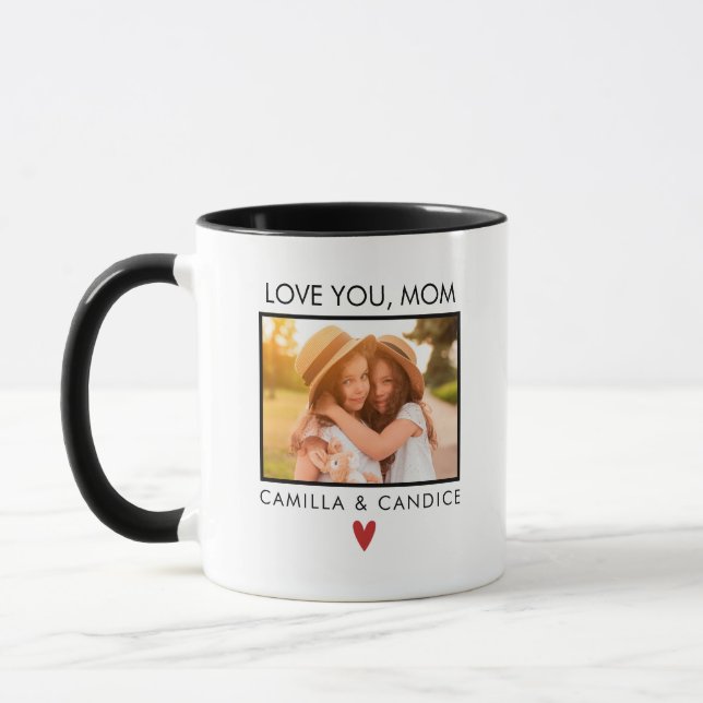 Jote Modern Mother's Day Photo Mug (Gauche)