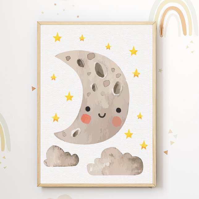 Jote Moon Stars Salle Décor Nursery Poster (Créateur téléchargé)