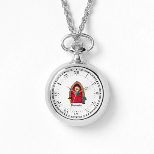 Jote Porte Fée Rouge Porte personnelle Collier Arg