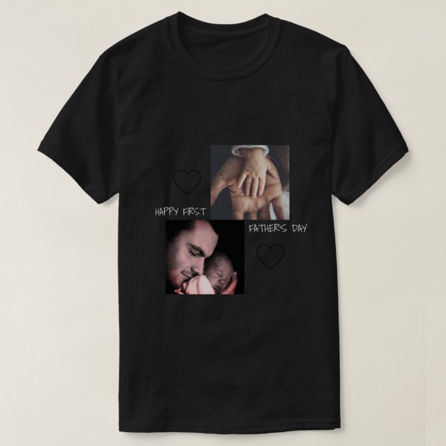 Jote Première Fête des pères 2 photo T-shirt (Design devant)